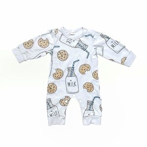 Milk and Cookies Romper 3-6 Months